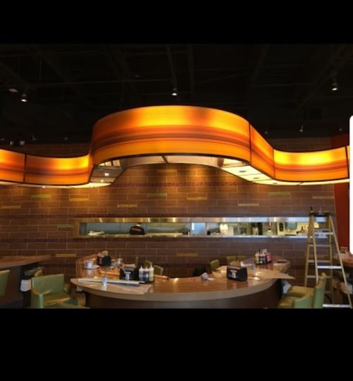 Brixx Pizza Lighting Installation